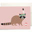 Racoon Grusskarte