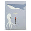 Diver, Whale and Octopus Notizheft 21x28cm, liniert