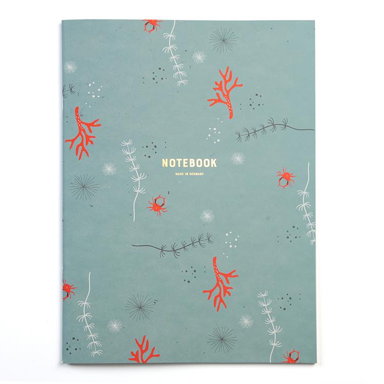 Waterflowers notebook 21x28cm, lined