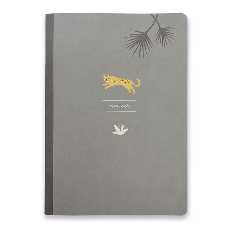 Leopard notebook A5, blank