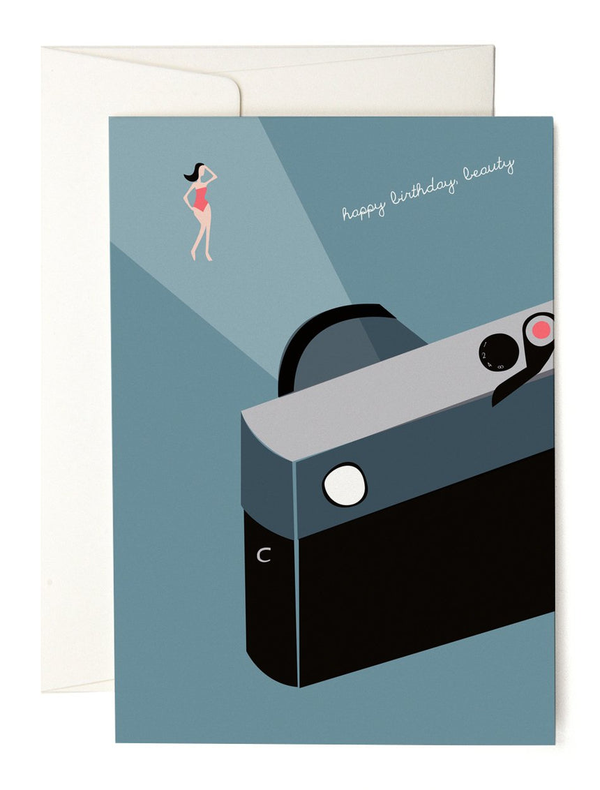 Happy Birthday Beauty greeting card