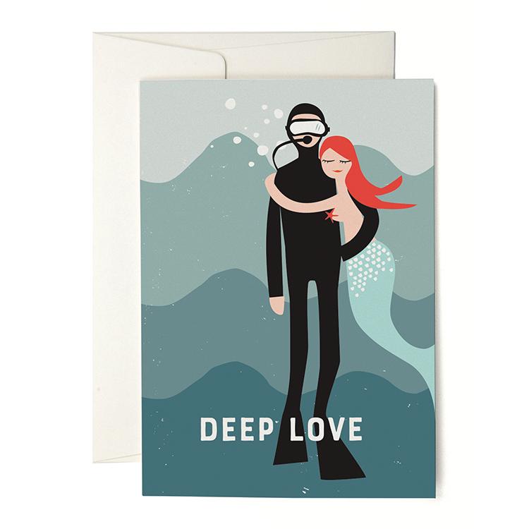 Deep Love greeting card