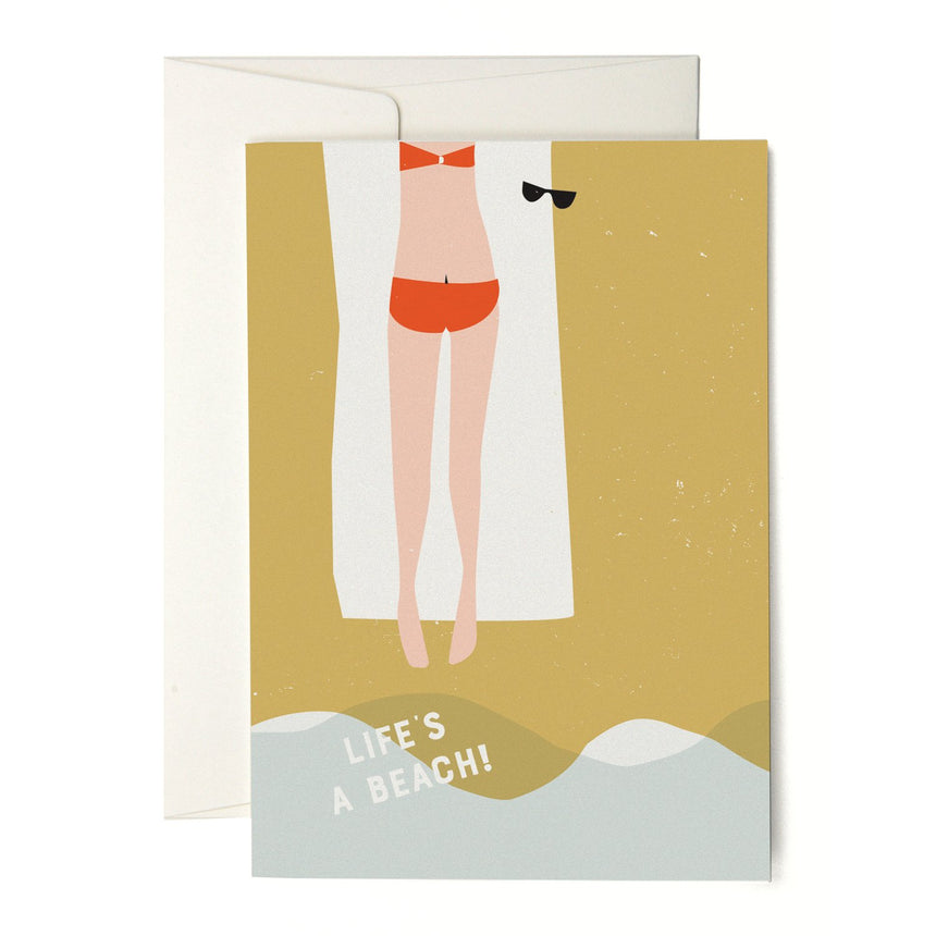Life's a Beach greeting card