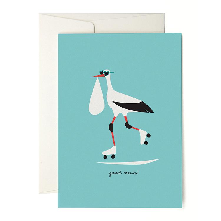 Stork Grusskarte