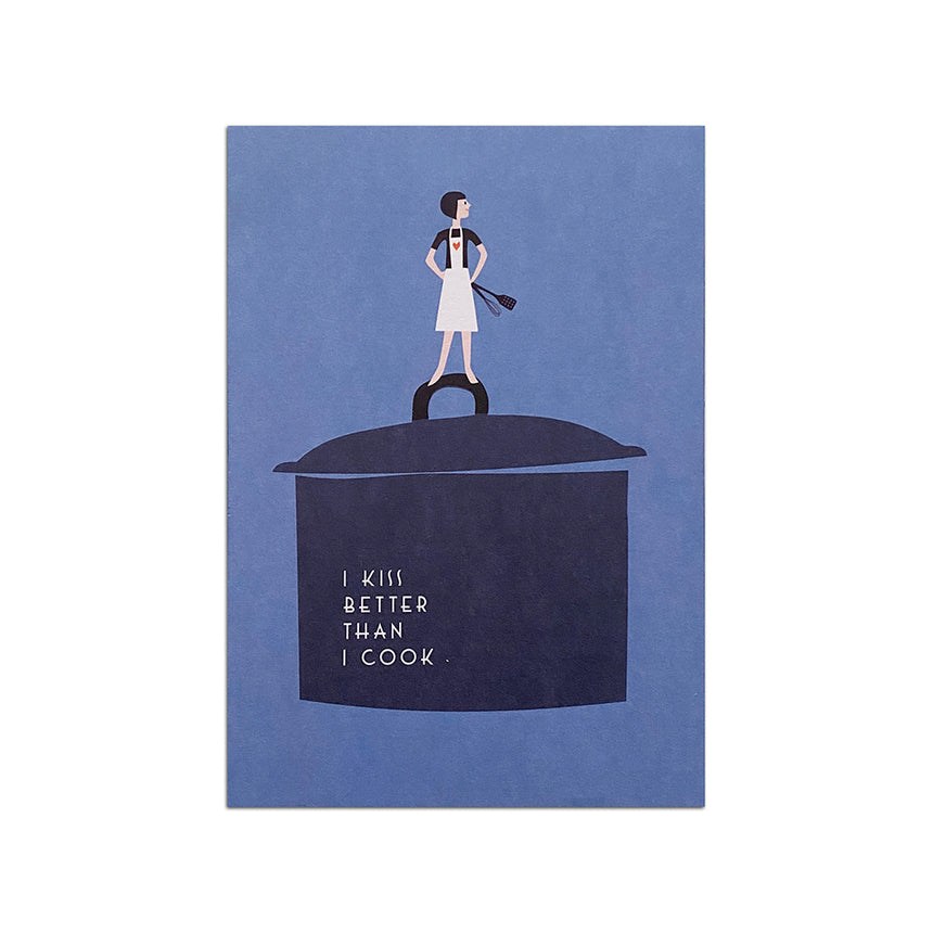 I kiss better Postcard