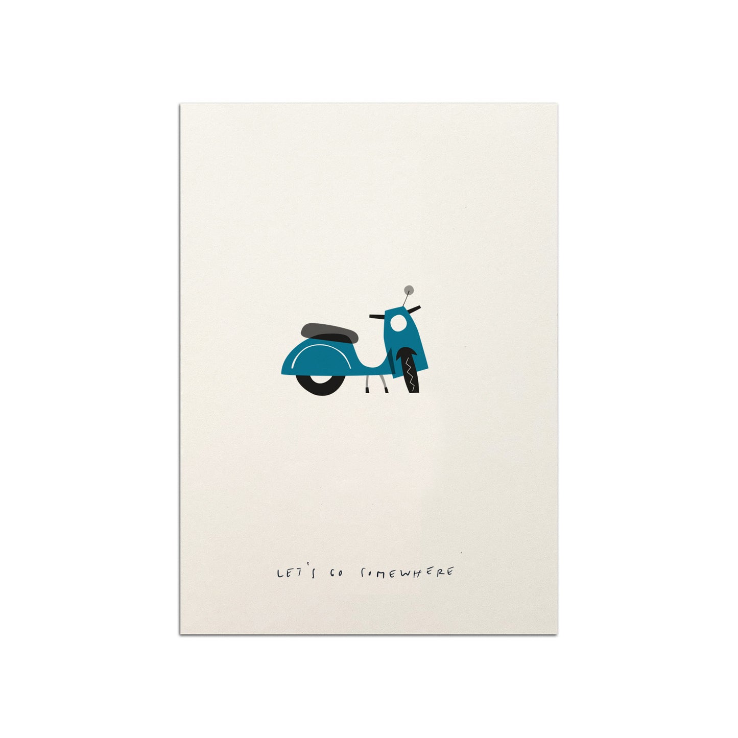 Scooter Postcard