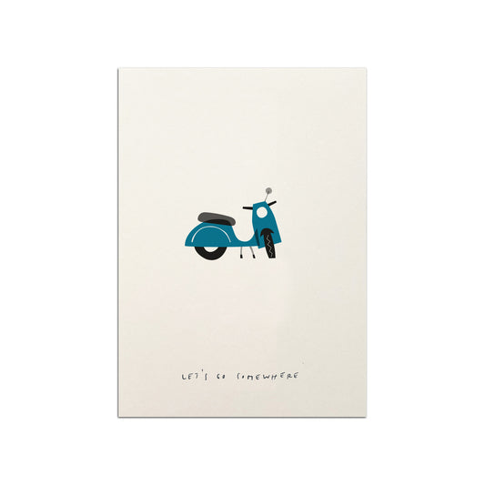 Scooter Postcard