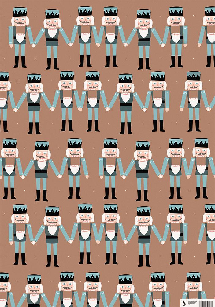 Nutcracker wrapping paper