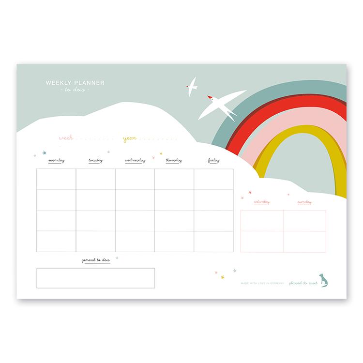 Weekly planner Sky, A4