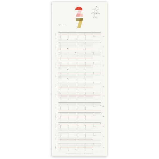 Jahresplaner 2027 (slim / 24,5 x 84cm)