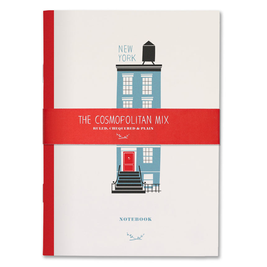 Cosmopolitan Mix, 3 notebooks A5 (Berlin, New York, Paris)