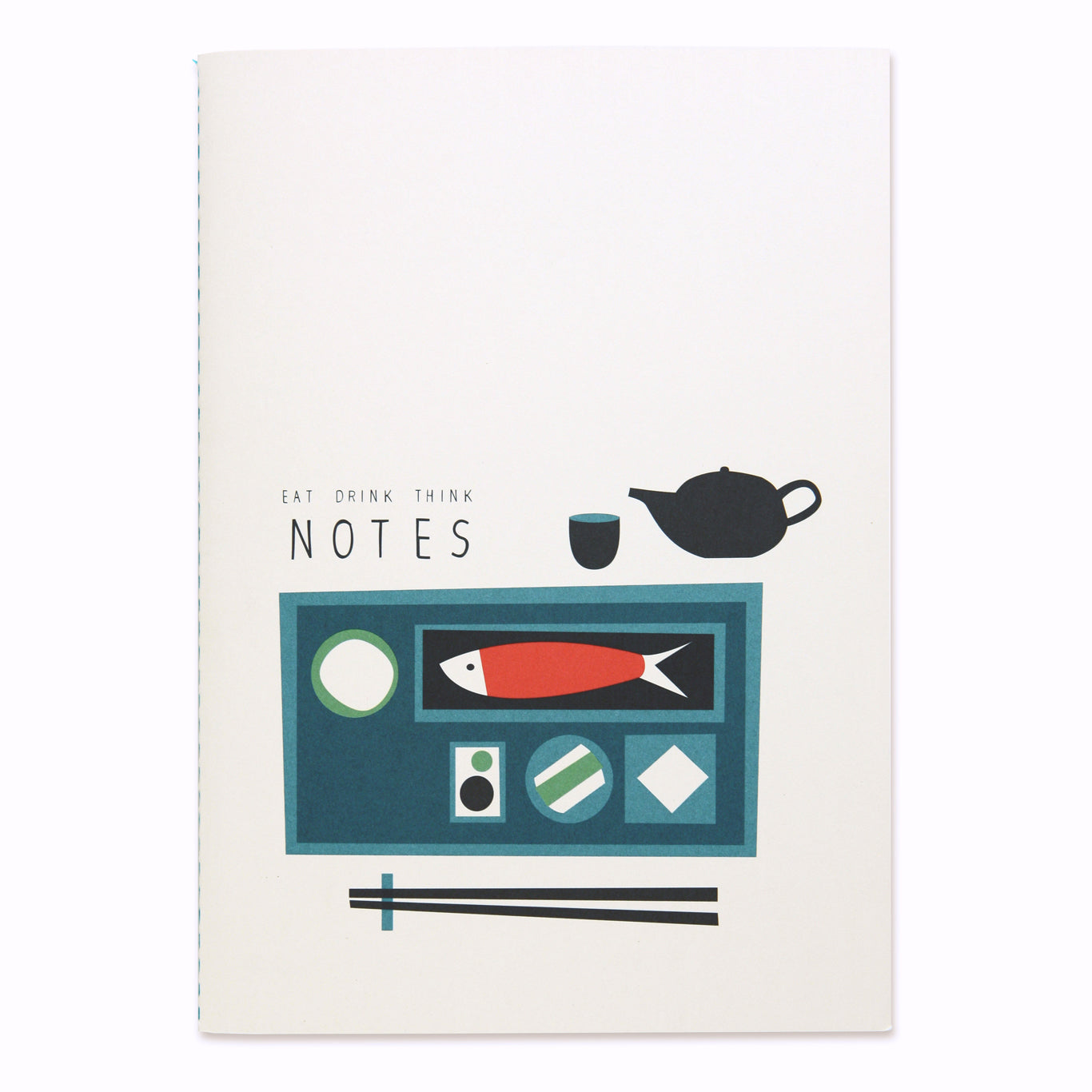 Eat, Drink, Think Notizheft A5, blanko