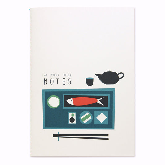 Eat, Drink, Think Notebook A5, blank