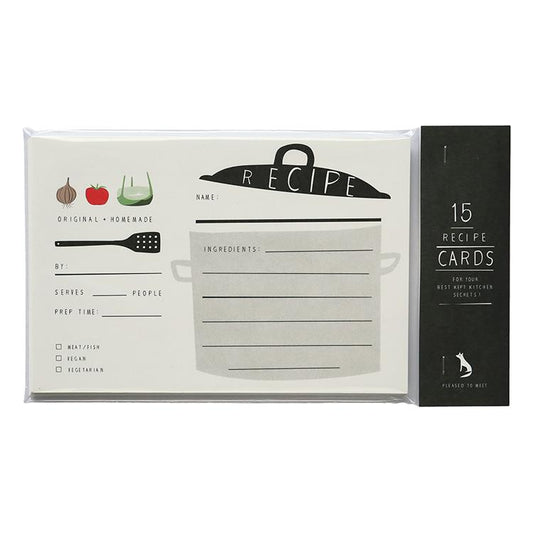 Recipe cards, hearty
