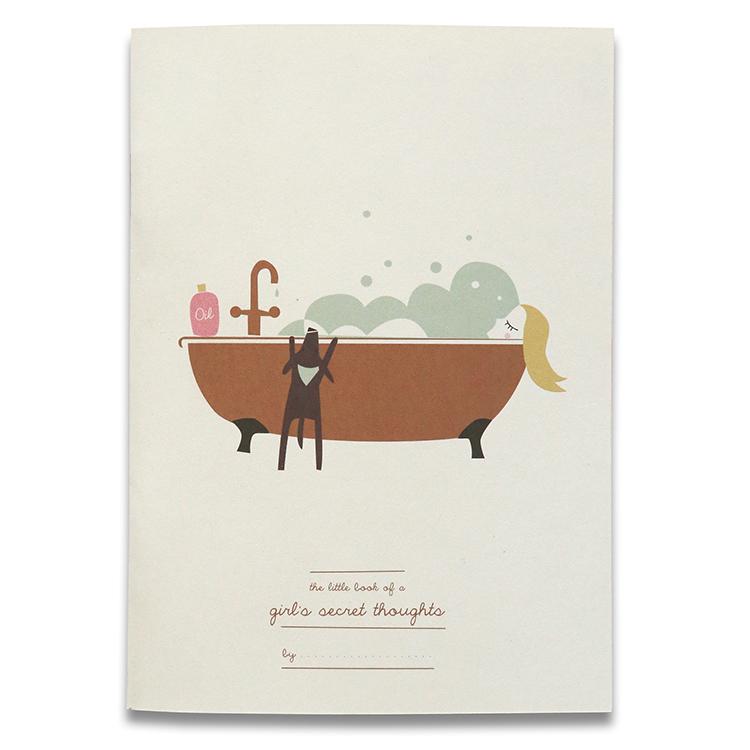 A Girl's Secret Thoughts Notebook A6, lined