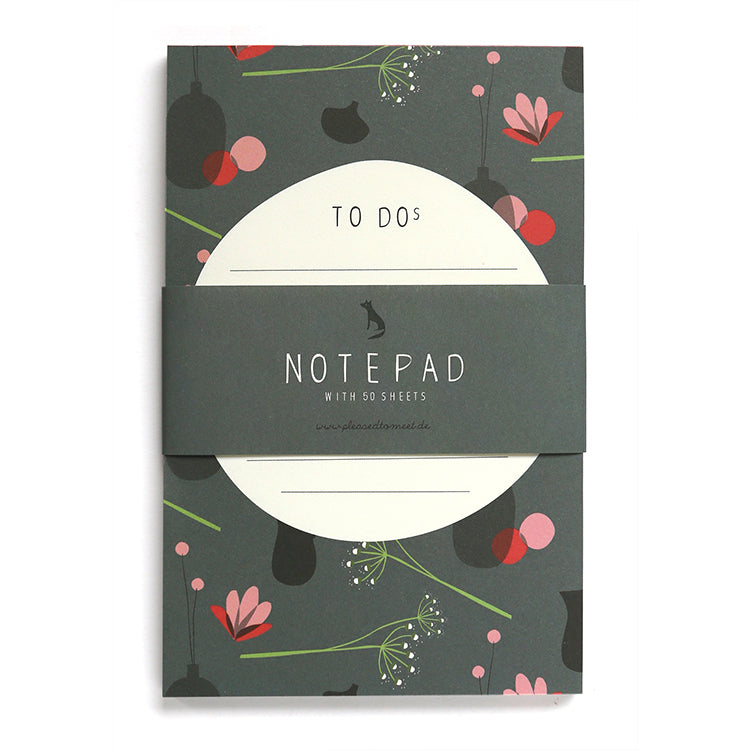 Flowerpots notepad A6