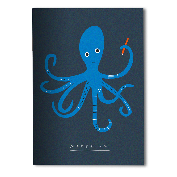 Octopus notebook A6, lined