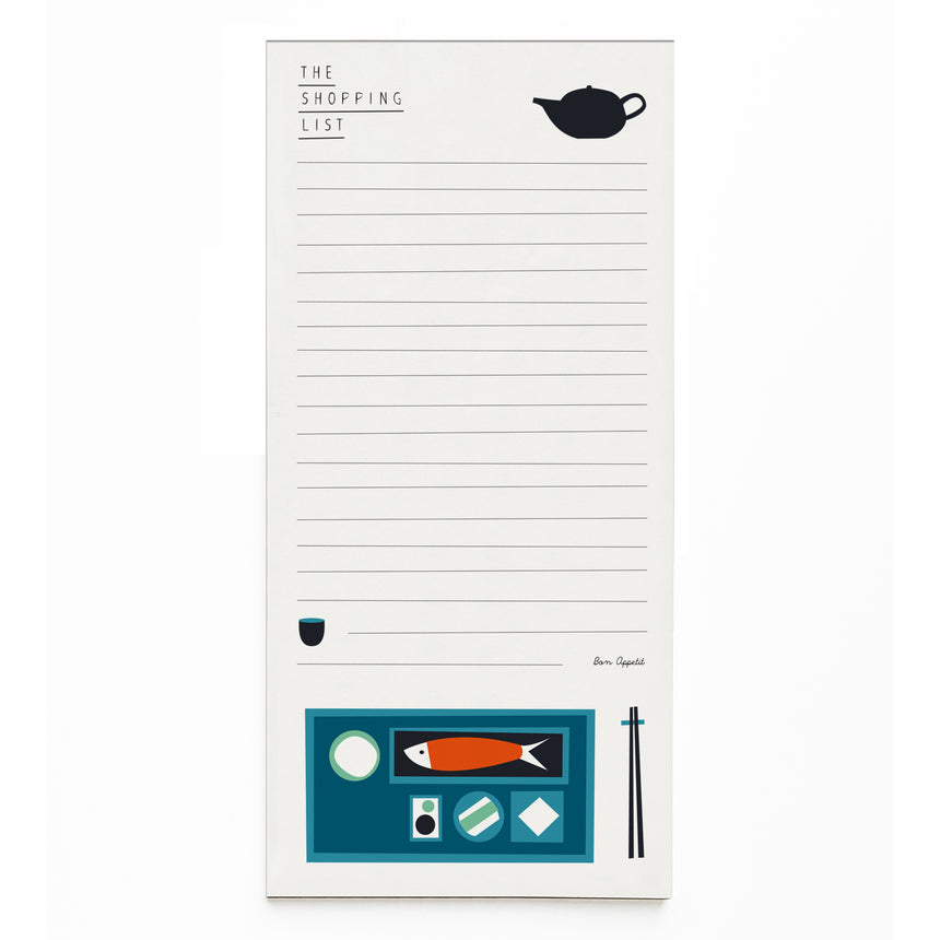 Pleased To Meet Shopping List Sushi, DIN lang