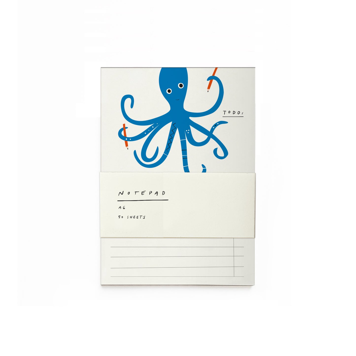 Octopus Notizblock, A6