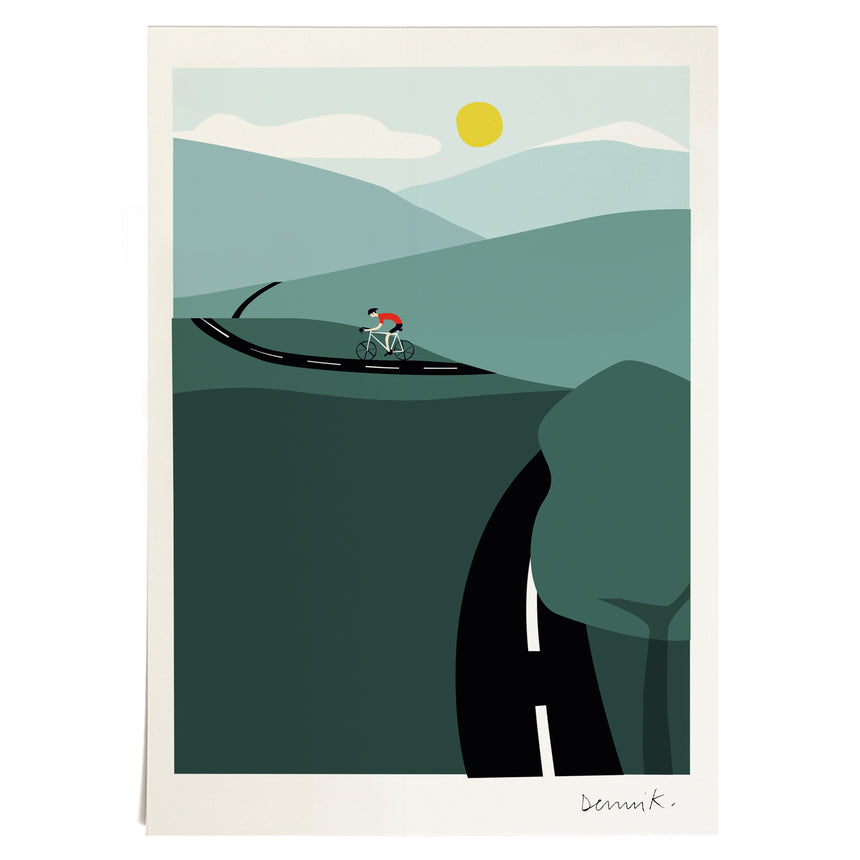 Biking High, Galeriedruck (Giclée), limitiert