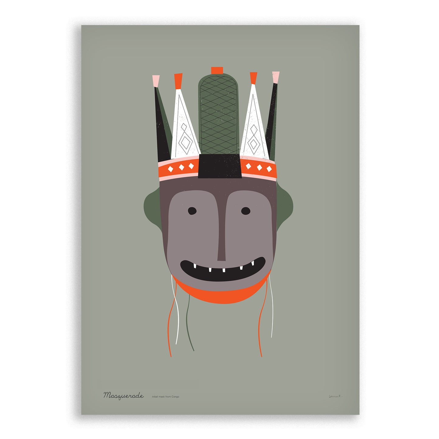 Masquerade: Congo, Galeriedruck, ltd. 100