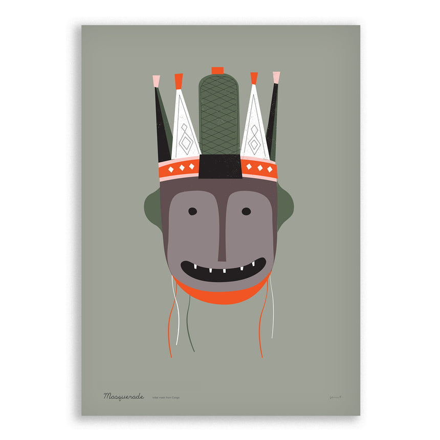 Masquerade: Congo, gallery printing, ltd. 100
