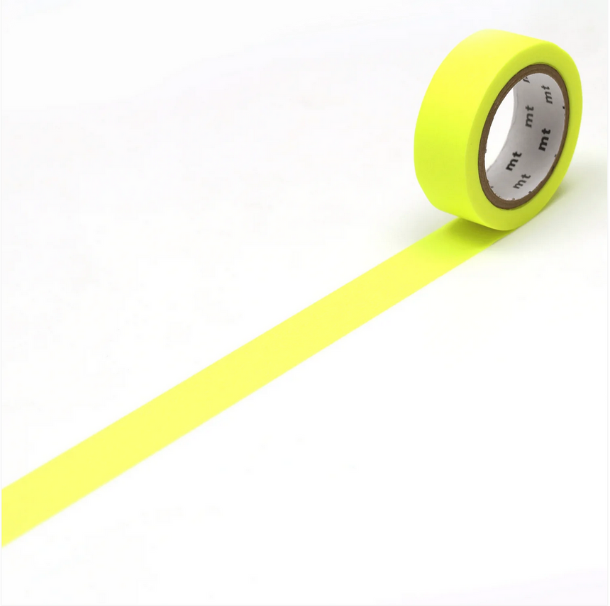 Masking Tape - mt shocking yellow, 155mm breit, 7m lang