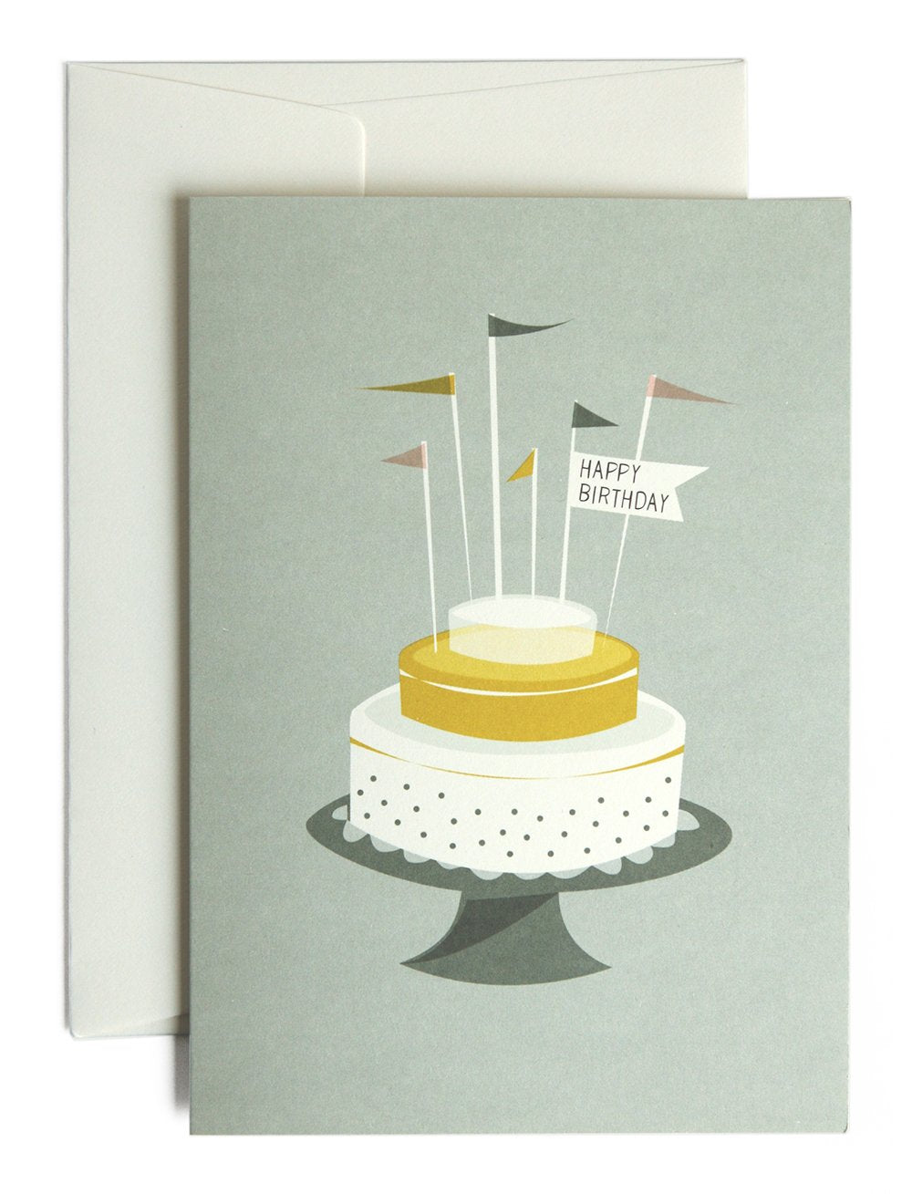 Birthday cake greeting card
