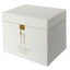 Recipe box, ivory