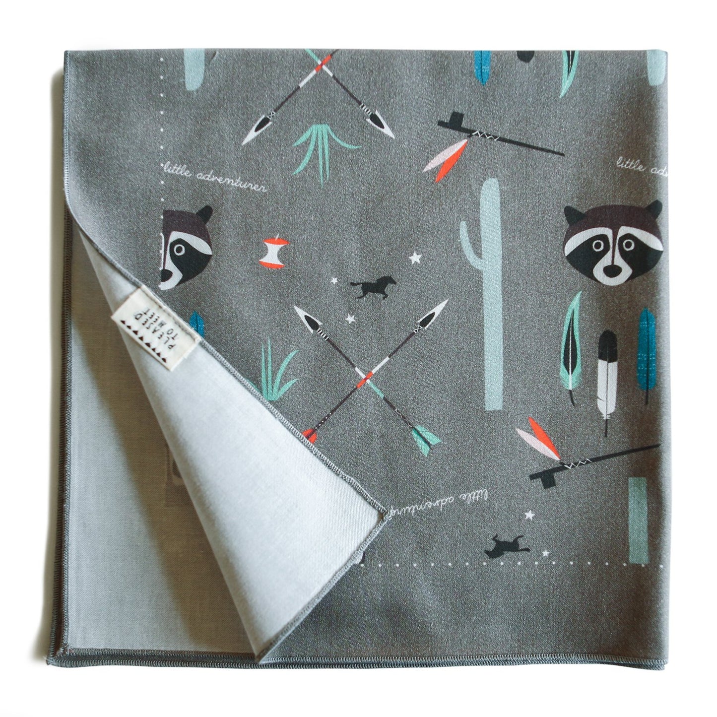 Little Adventurer cloth, chocolate