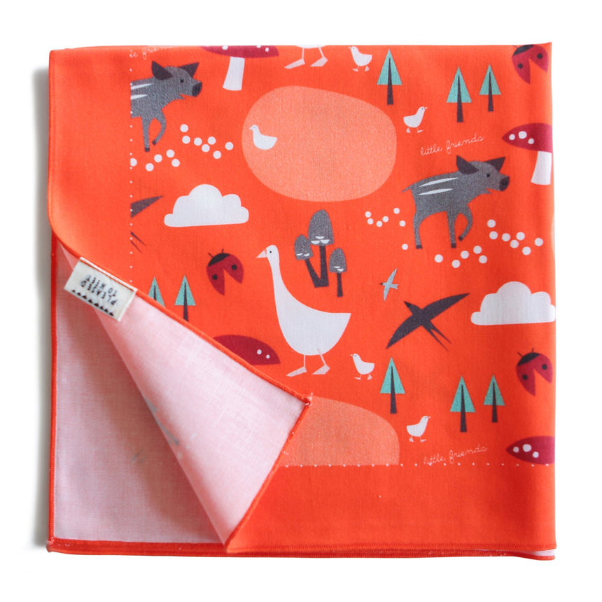 Little Friends cloth, red