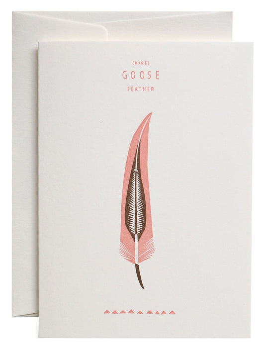 Goose Feather Grusskarte
