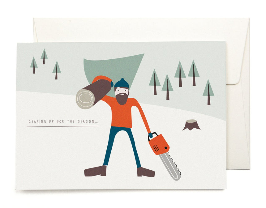 Lumberjack Grusskarte