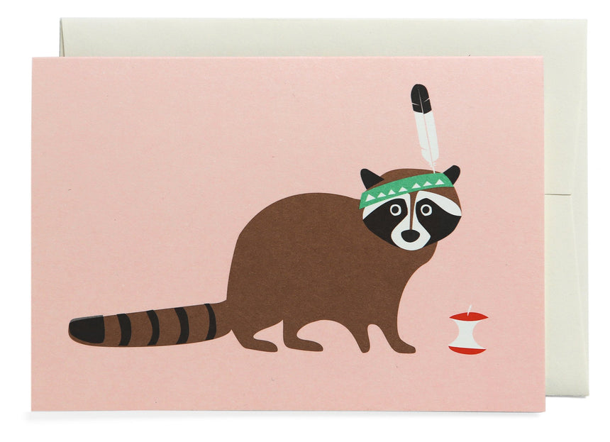 Racoon Grusskarte