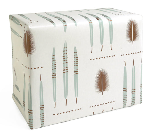 Feathers wrapping paper