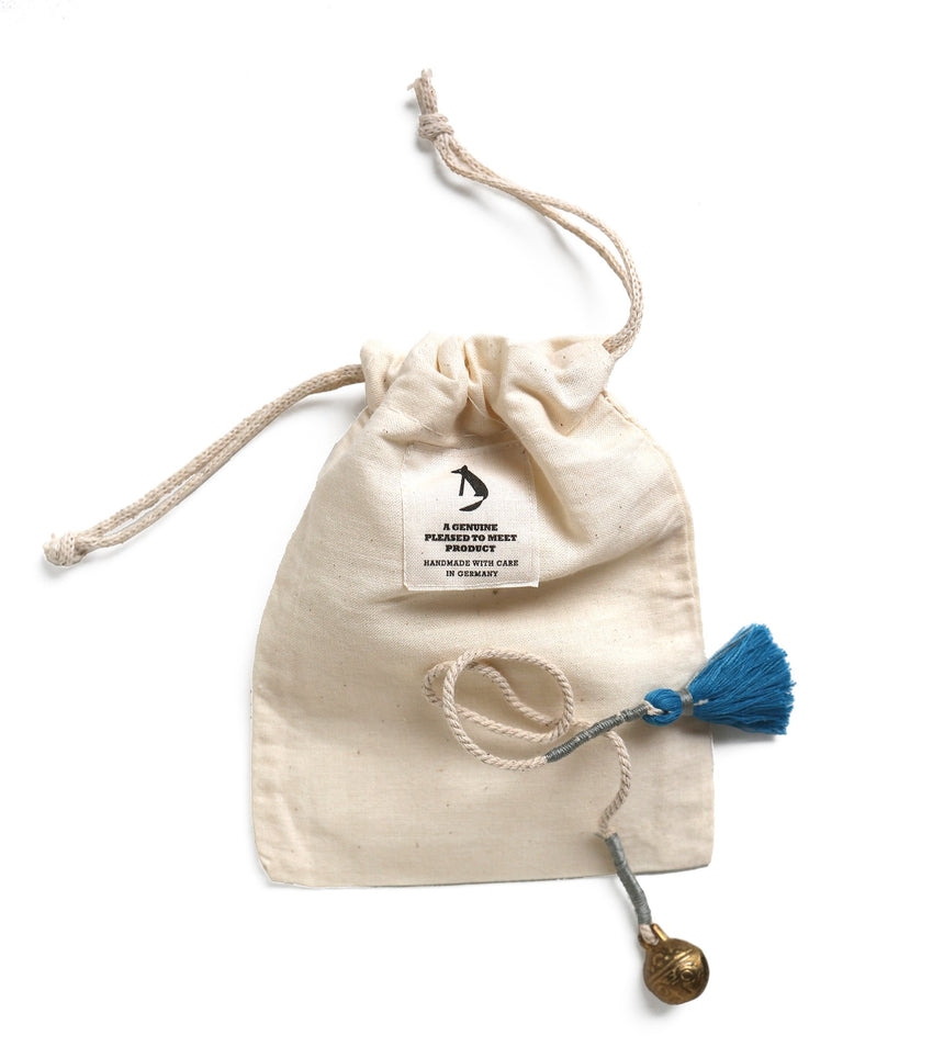 Lucky Tiger Charm, Buchzeichen, blue