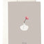 Round White Vase Grusskarte