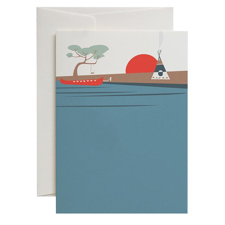 Riverside greeting card