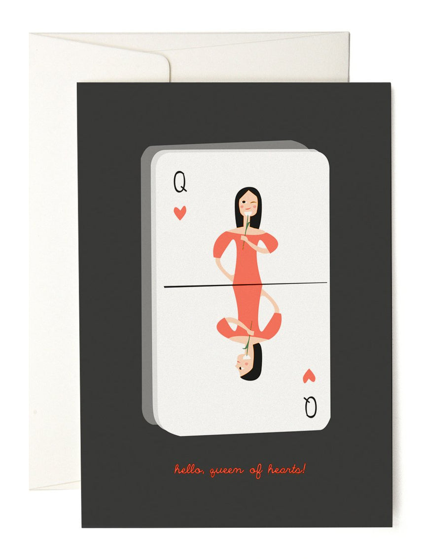 Queen of Hearts greeting card