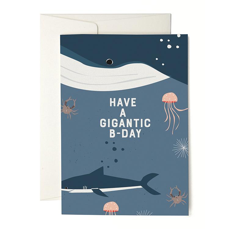 Gigantic B-Day greeting card