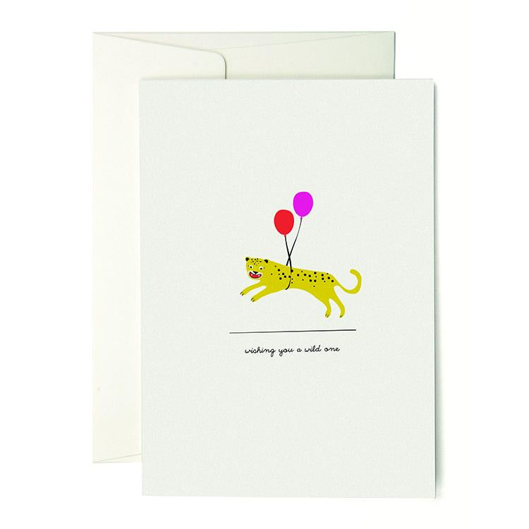 Leopard greeting card