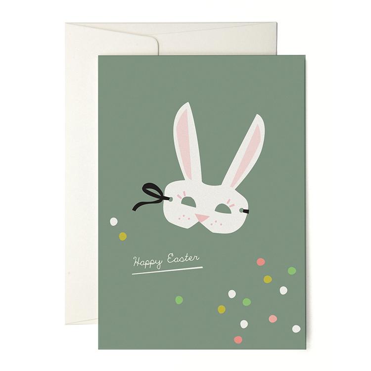 Easter bunny greeting card