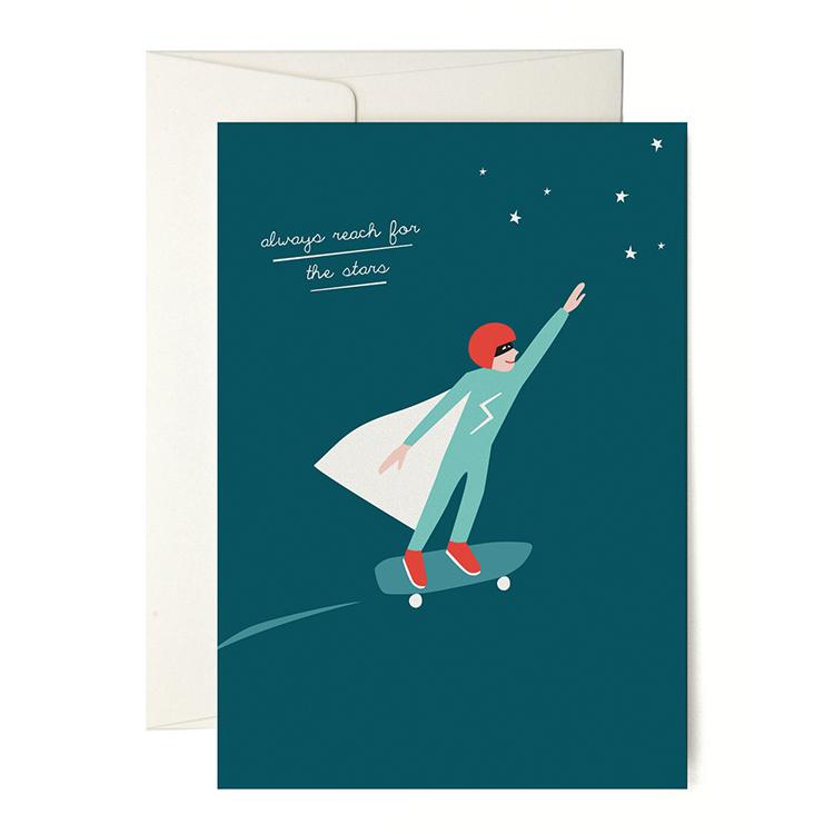 Superhero greeting card