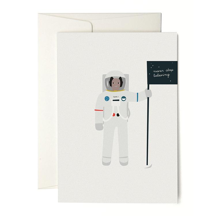 Astronaut greeting card