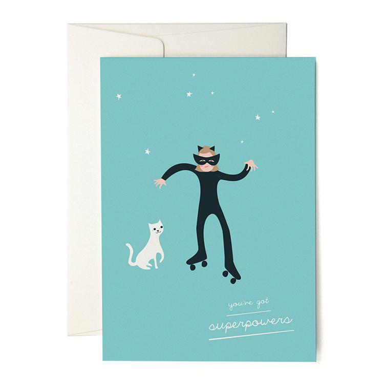 Catgirl greeting card