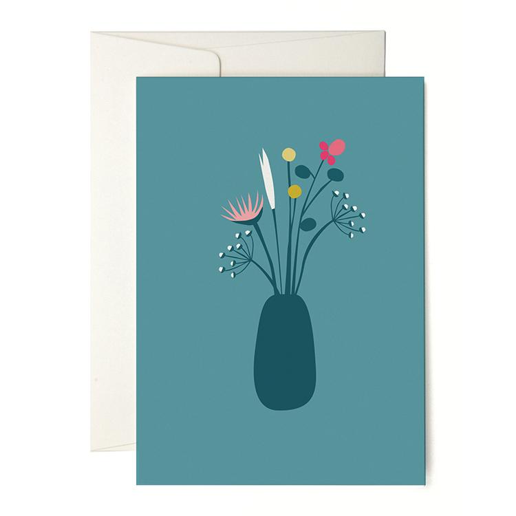 New Flower Vase greeting card