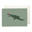 Crocodile greeting card