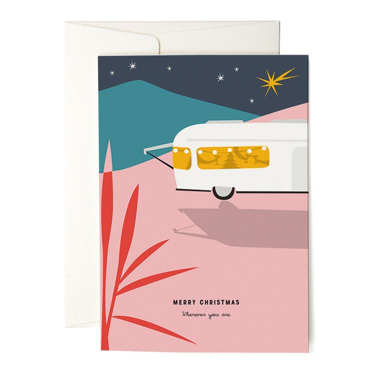 Christmas Caravan greeting card