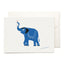 Blue Elephant greeting card