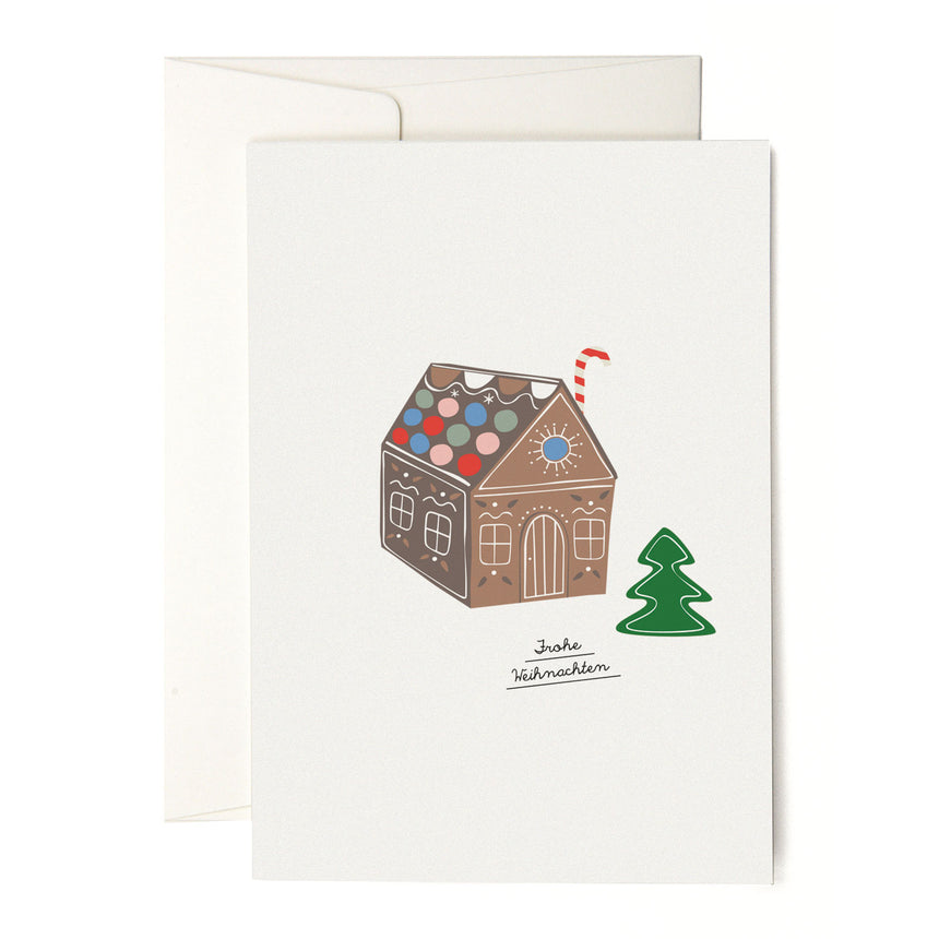Gingerbread house greeting card
